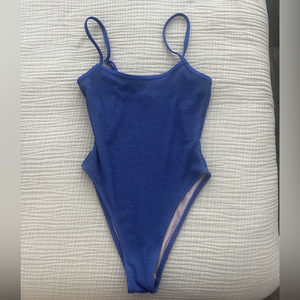 Womens Blue One Piece Swimsuit
